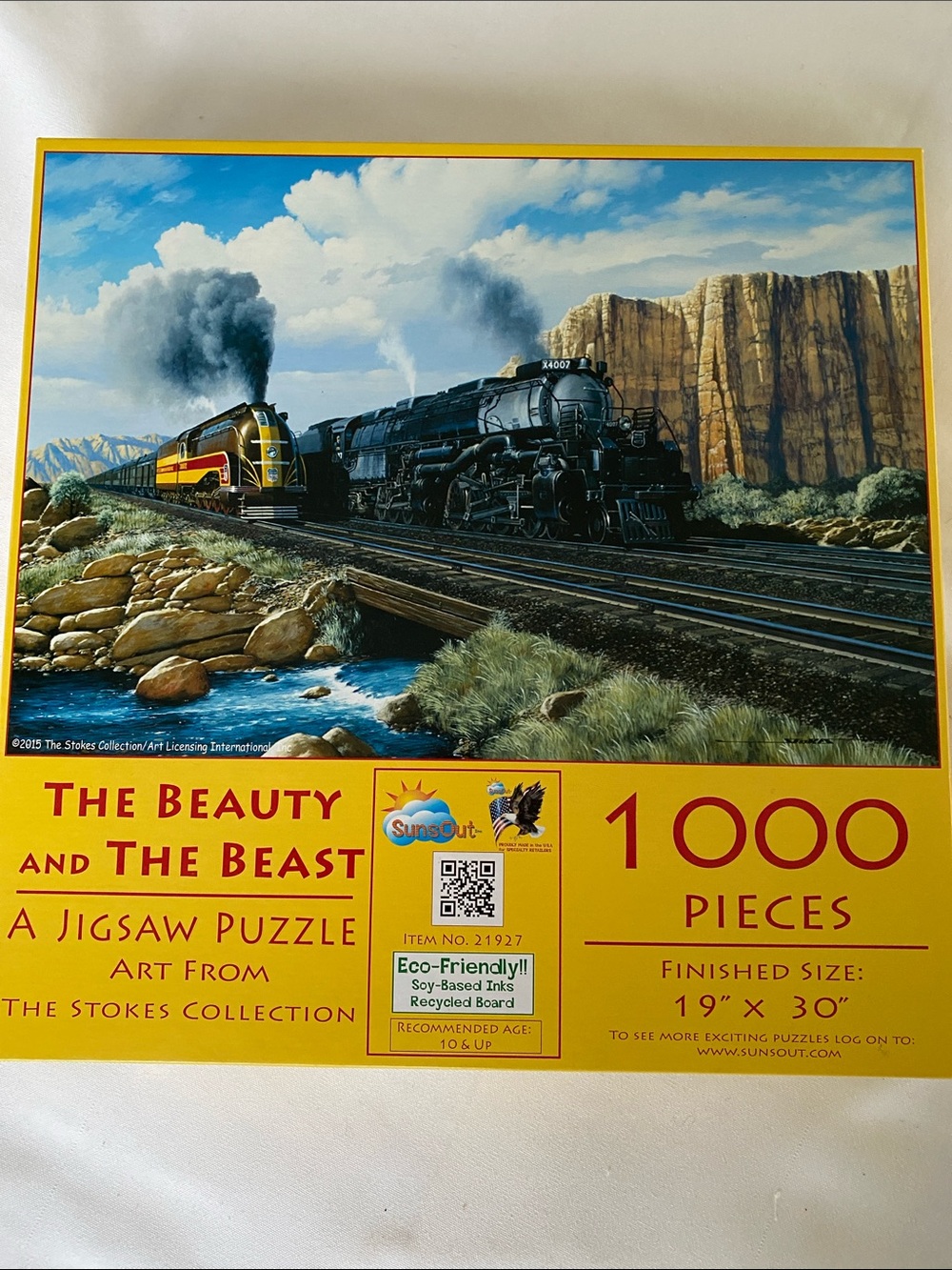 SunsOut Trains Beauty And The Beast Puzzle - 1,000 Pieces